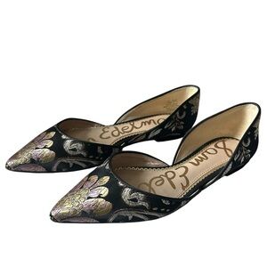 Sam Edelman Rodney Floral d'Orsay Flats Shoes Size 7.5